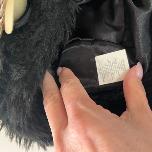 Toddler Girl Warm Winter Hat lined with accent, Warm fur hat toddler pageant - Picture 3 of 3